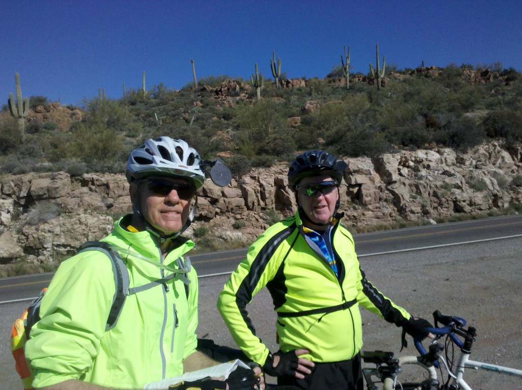 Mark, Tim and Saguara cacti - I'm going to miss seeing Saguara! :(