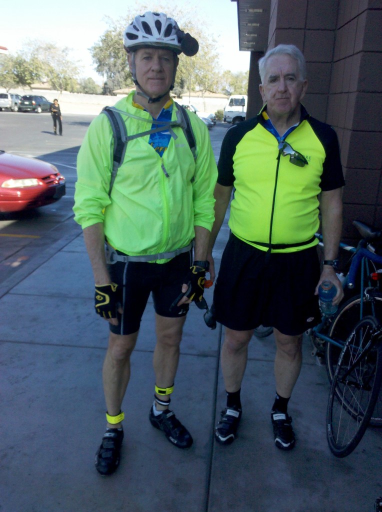 Mark and Tim outside QT store rest stop.