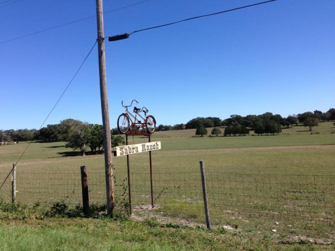 Another Texas bike ornament. This one is near La Grange about 10 miles from Pound Top. I take all these shots by pulling out my phone and clicking away on the fly.