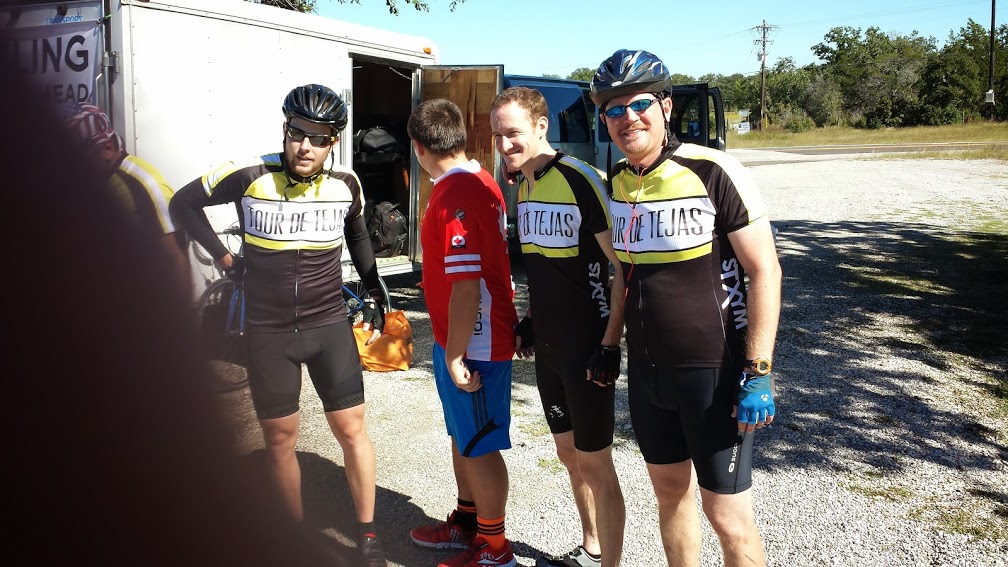 These riders from the Tour de Tejas, all preachers or ministers headquartered in the Houston area, prayed for our safety on our ride in a short but moving prayer and we all appreciated it.