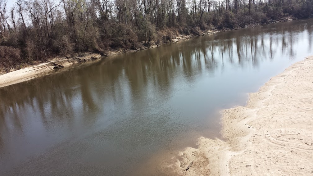 Photo of the Sabine River on the border of Texas and Louisiana.