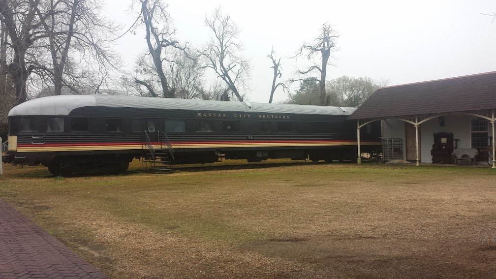 One of the really quaint towns we passed through today was Jackson, LA.  This train car was right outside an Antique Store there, and I thought it looked really nice.