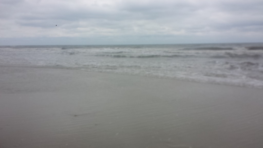 View of the Atlantic Oceam from the St. Augustine Beach. It was almost hard to believe we had finally made it!